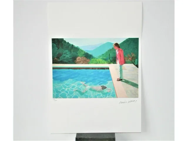 David hockney - portret van een kunstenaar (zwembad met twee figuren) - afbeelding 1 van  12