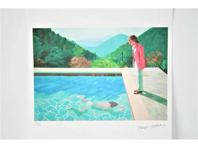 David hockney - portret van een kunstenaar (zwembad met twee figuren) - afbeelding 6 van  12