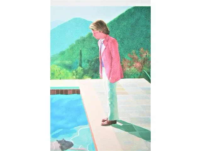 David hockney - portret van een kunstenaar (zwembad met twee figuren) - afbeelding 9 van  12