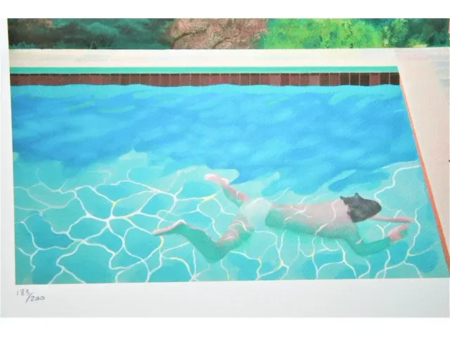 David hockney - portret van een kunstenaar (zwembad met twee figuren) - afbeelding 10 van  12