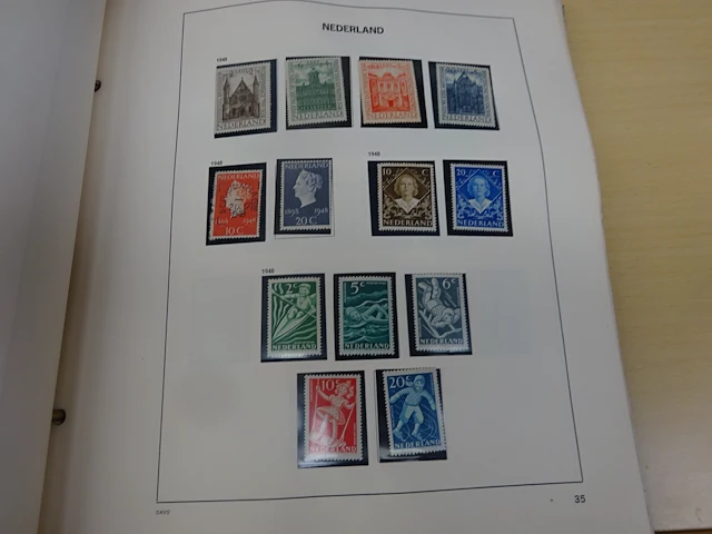 Davo album nederland 1852 tot 1985 met oa 30 goede postzegelboekjes - afbeelding 2 van  4