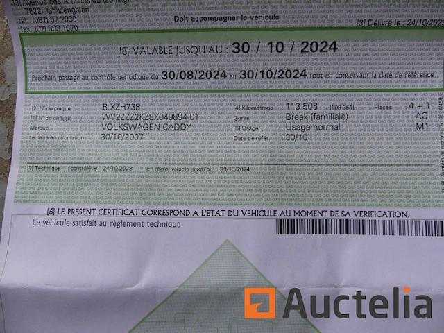 De auto van de caddy van volkswagen (2007-vin: wv2zzz2kz8x049894) - afbeelding 14 van  31