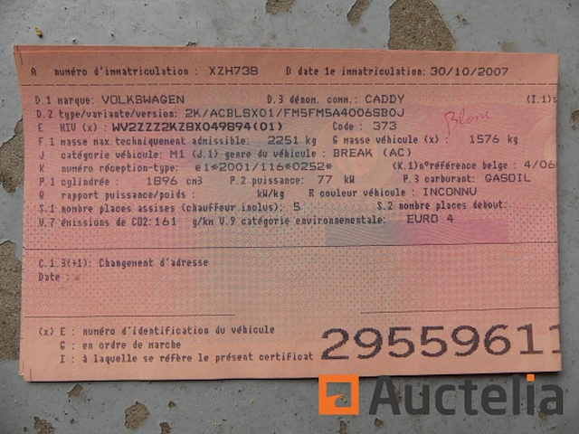 De auto van de caddy van volkswagen (2007-vin: wv2zzz2kz8x049894) - afbeelding 20 van  31