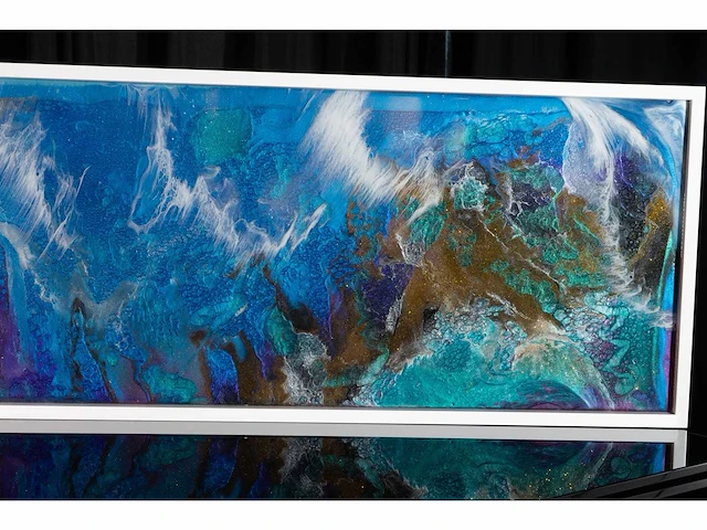 De blauwe zee van alicante 2 - elvira lopez - epoxy art - 1/1 uniek kunstwerk - afbeelding 9 van  11