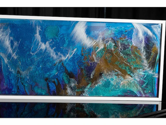 De blauwe zee van alicante 2 - elvira lopez - epoxy art - 1/1 uniek kunstwerk - afbeelding 10 van  11
