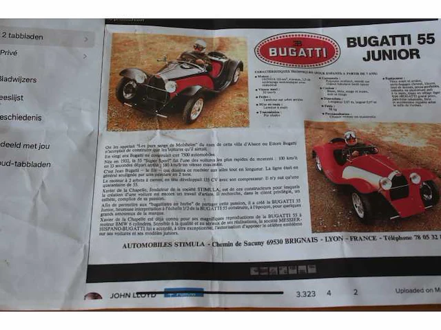 De la chapelle - bugatti 55 - junior car - afbeelding 8 van  8