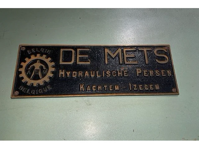 De mets hydraulische pers - afbeelding 3 van  11