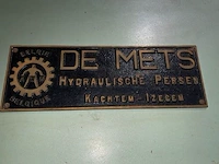 De mets hydraulische pers - afbeelding 3 van  11