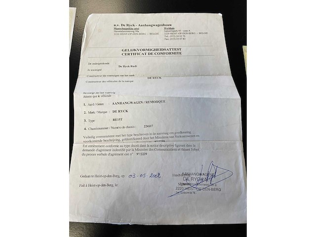 De ryck re15t gesloten aanhangwagen 2002 - afbeelding 7 van  18