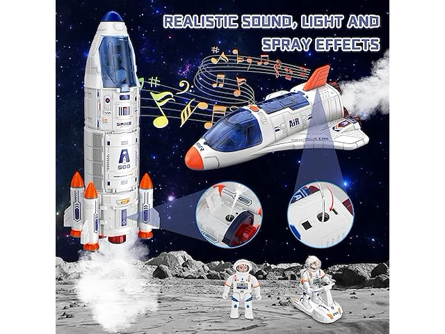 Deao space shuttle raketspeelgoed - afbeelding 3 van  3