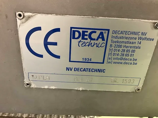 Deca sealingband verpakkingsmachines met uitvoerband 2005 - afbeelding 41 van  48