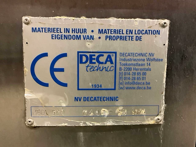Decapack meca 900 traysealer - afbeelding 10 van  10