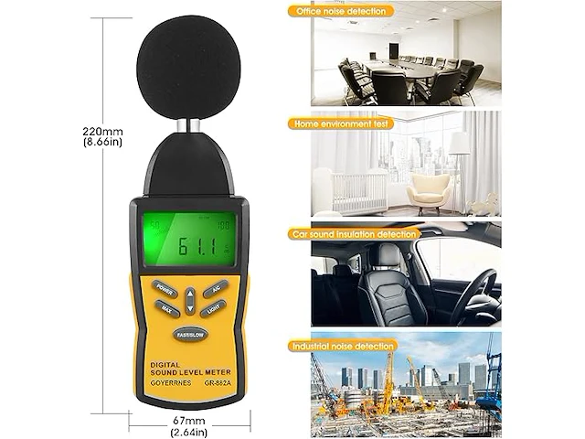 Decibel meter - afbeelding 4 van  6