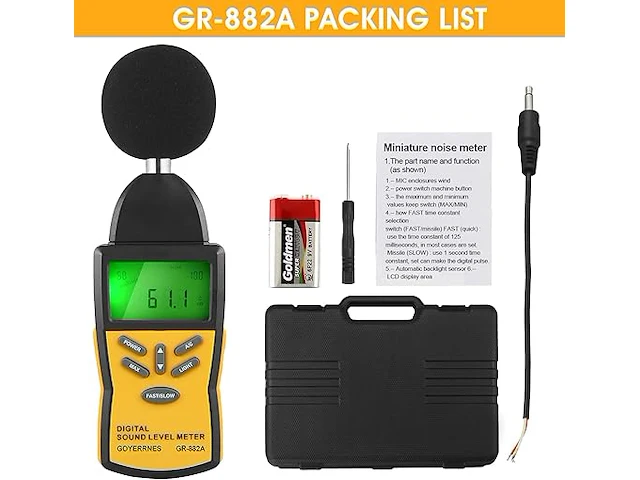 Decibel meter - afbeelding 5 van  6