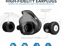 Decibullz high fidelity custom molded oordopjes - afbeelding 5 van  5