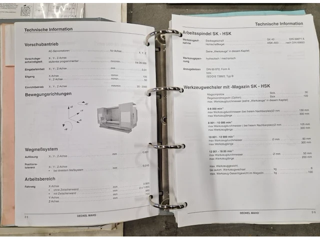 Deckel maho dmf 300 linear 3-assig bewerkingscentrum - afbeelding 8 van  9