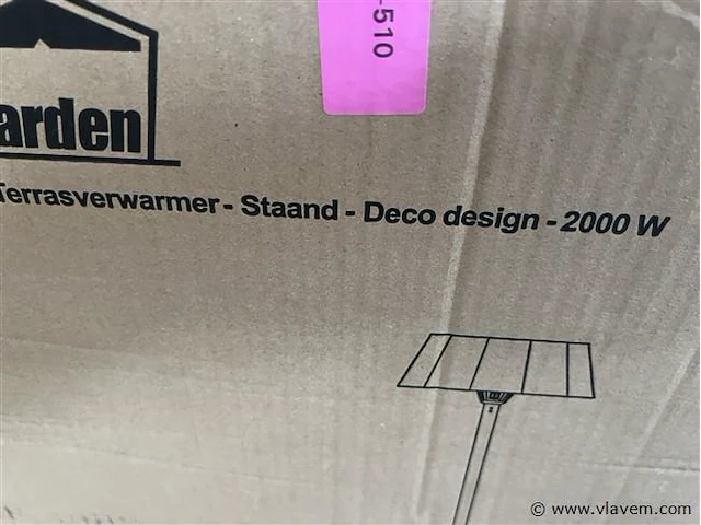 Deco design terrasverwarmer 2000 w - afbeelding 1 van  1