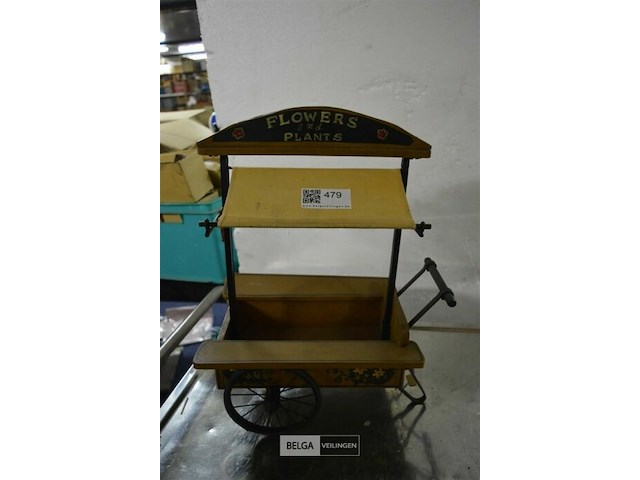 Deco karretje flowers & plants - afbeelding 2 van  3