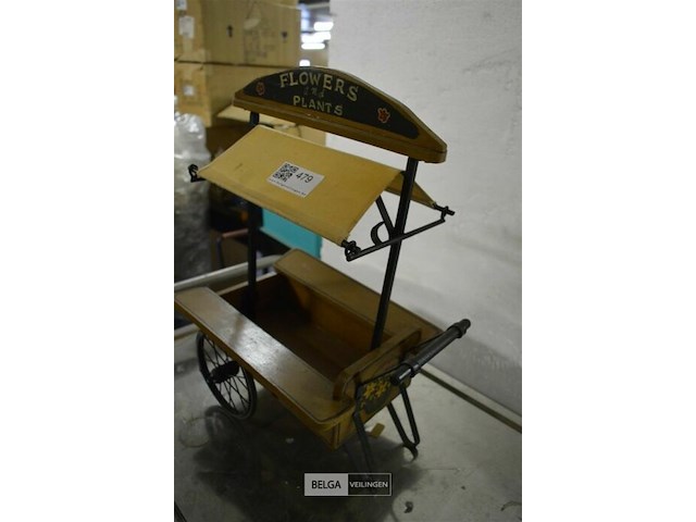 Deco karretje flowers & plants - afbeelding 3 van  3