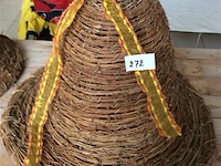 Deco klok riet - afbeelding 1 van  2