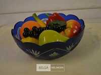 Deco schaal met kunststof fruit - afbeelding 1 van  2