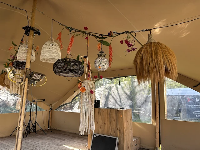 Decoratie 2de boog + extra lampen zwart - afbeelding 2 van  3