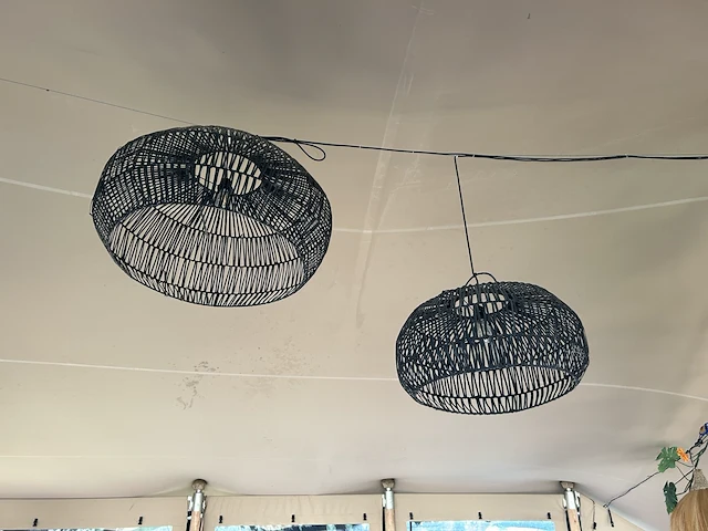 Decoratie 2de boog + extra lampen zwart - afbeelding 3 van  3