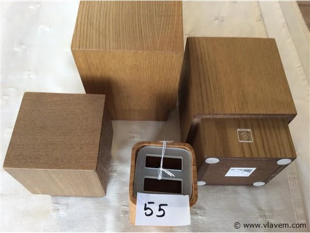 Decoratie blokken hout - afbeelding 2 van  2