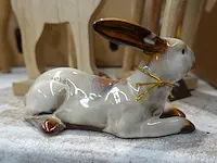 Decoratie schalen + standbeeldjes ( kip-konijn) - afbeelding 3 van  3