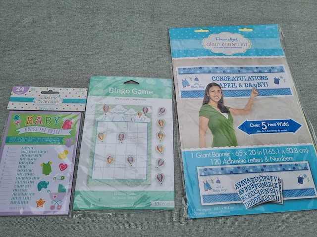 Decoratie voor babyshower/geboorte - afbeelding 1 van  2