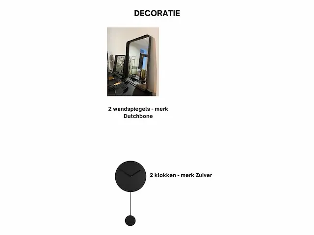 Decoratie wandspiegels, klokken, stoelkussens, decoratieplantjes en decoratie items dutchbone - zuiver. - afbeelding 2 van  3