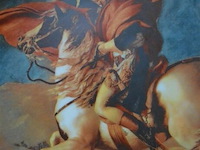 Decoratief bord met afbeelding van napoleon bonaparte te paard - afbeelding 2 van  4