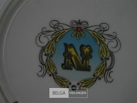 Decoratief bord met afbeelding van napoleon bonaparte te paard - afbeelding 3 van  4