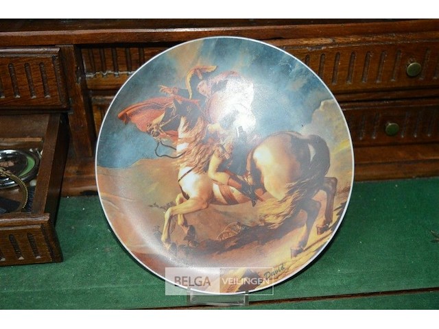 Decoratief bord met afbeelding van napoleon bonaparte te paard - afbeelding 4 van  4