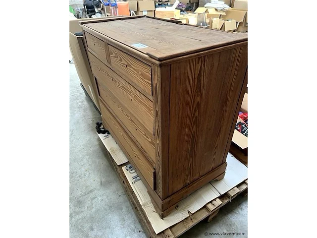 Decoratief houten kastje - afbeelding 2 van  2