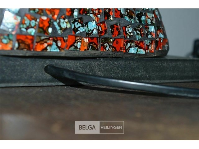 Decoratief mozaïekbeeld van een vrouwelijk torso (verlicht) - afbeelding 3 van  5