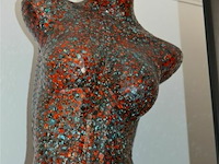 Decoratief mozaïekbeeld van een vrouwelijk torso (verlicht) - afbeelding 5 van  5