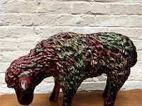 Decoratief schaap h:34 cm x 52 cm - afbeelding 1 van  2