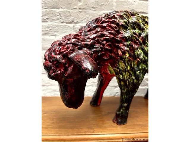 Decoratief schaap h:34 cm x 52 cm - afbeelding 2 van  2