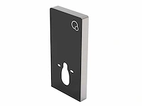 Decoratief steunframe voor hangend toilet - zwart - afbeelding 3 van  4