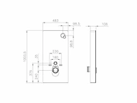 Decoratief steunframe voor hangend toilet - zwart - afbeelding 4 van  4