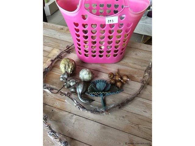 Decoratiemateriaal + boodschappentas - afbeelding 1 van  2