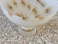 Decoratieschaal op voet glaspasta - afbeelding 1 van  2