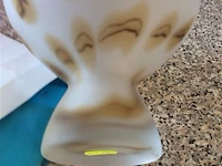 Decoratieschaal op voet glaspasta - afbeelding 2 van  2
