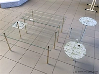 Decoratietafels 8stuks glas - afbeelding 1 van  3