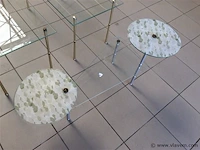 Decoratietafels 8stuks glas - afbeelding 2 van  3