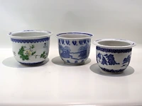 Decoratieve bloempot (x3) - afbeelding 1 van  4