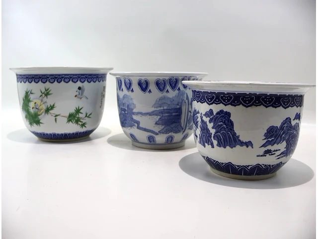 Decoratieve bloempot (x3) - afbeelding 4 van  4