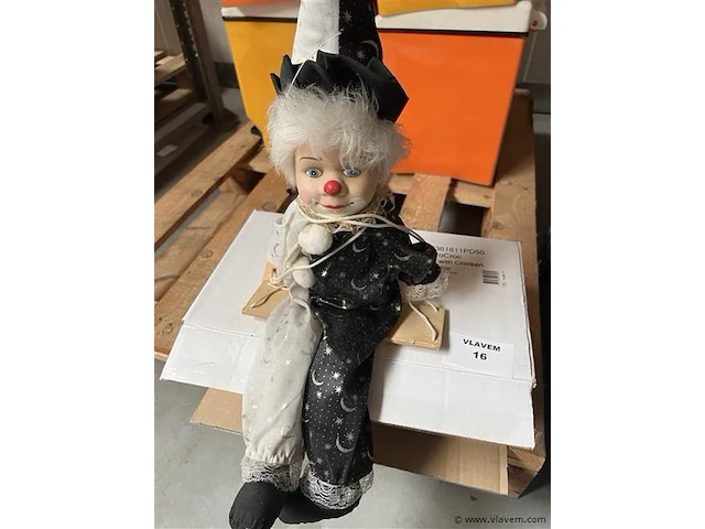 Decoratieve clown - afbeelding 1 van  1