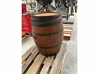Decoratieve houten ton - afbeelding 3 van  3